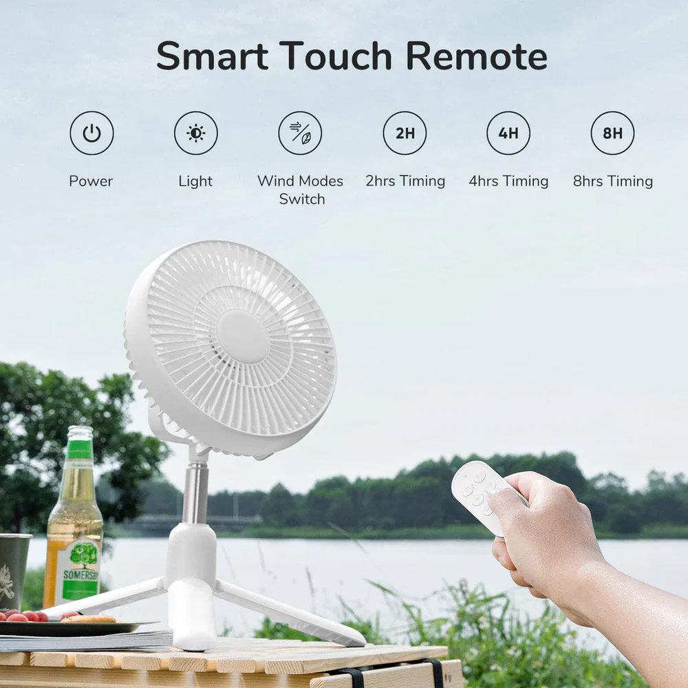 Jisulife Official Store Malaysia Outdoor Camping Stand Fan